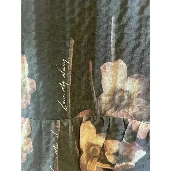 New AllSaints Lina Fillippa Black Floral Mini Dress Size US 4 - Picture 16 of 16